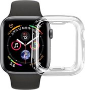 Siliconen case Geschikt voor Apple watch 42mm - transparant