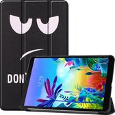 LG G Pad 5 10.1 hoes - Tri-Fold Book Case - Don't Touch Me