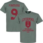 Liverpool World Club Champions 2019 Firmino 9 T-shirt - Grijs - S