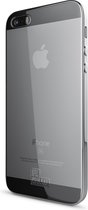 BeHello iPhone 5 / 5S / SE Gel Case Transparent Chrome Edge Silver