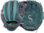 Wilson WTA02RB16 Jeugd Honkbalhanschoen 10 Inch MLB Team Mariners - Linkshandig vangen