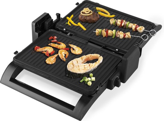 Princess Multi Contactgrill 4-in-1 112536 - Grill apparaat - Tosti apparaat - Wafelijzer - Verwisselbare platen - Instelbare thermostaat - RVS design