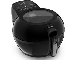 Tefal ActiFry Genius+ FZ7738 Heteluchtfriteuse met roerarm, niet schudden, 1500 W, 1,2 kg voor 6 personen, 9 auto-kookmenu's, energiebesparend, gezonde friteuse zonder olie, zwart