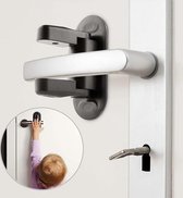 Poignée de porte Sécurité pour Enfants I serrure de poignée de porte I serrure de sécurité enfant I serrure enfant porte I poignée de porte Sécurité Bébé I 1 pièce I Zwart