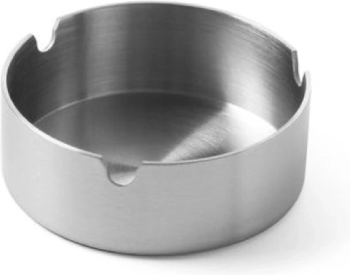 Goedkoopste Hendi Roestvrijstalen asbak - Profi Line - Ø120x(H)30mm - Metalen constructie