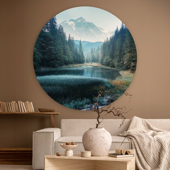 WallCircle - Cercle Mural - Branches - Nature - Arbres - Cercle Décoration murale Murale - Cercle Mural - Tableaux Ronds - 140x140 cm - Cercle Mural - Plastique