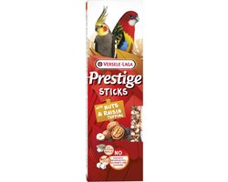 Versele-Laga Prestige Sticks Grote Parkieten - Vogelsnack - Noten Rozijn 140 g 2 stuks