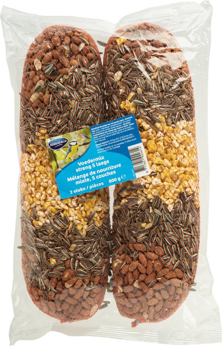 Allbirds&Co Vogelvoermix Streng 5 Lgs A 2 - Voer - 2x400 g