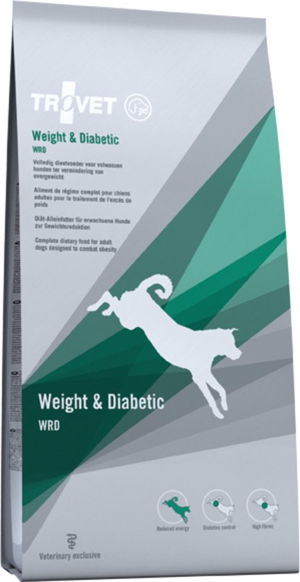 TROVET Weight & Diabetic WRD Hond - 12.5 kg