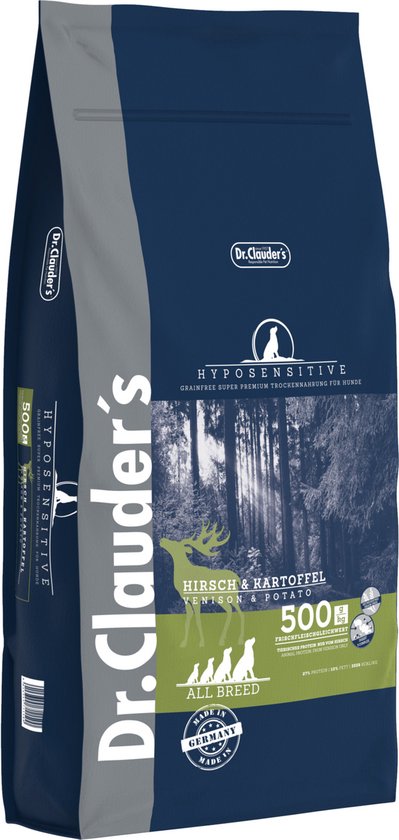 Dr.Clauder's All Breed Hyposensitive Hert&Aardappel - Hondenvoer - 11.5 kg