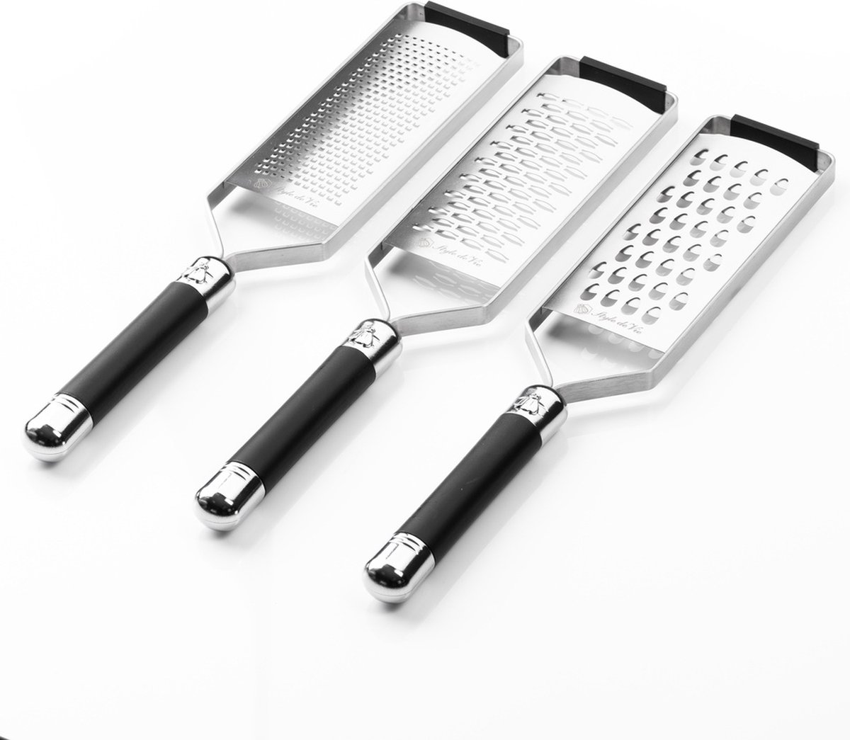 Laguiole Style de Vie Premium Line Raspen set - 3-delig - Zwart