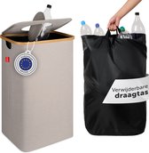 Bol.com Blumtal - Afvalscheiding - Recycle afvalbak - 100L - Statiegeld container - Lege Flessen - Beige aanbieding