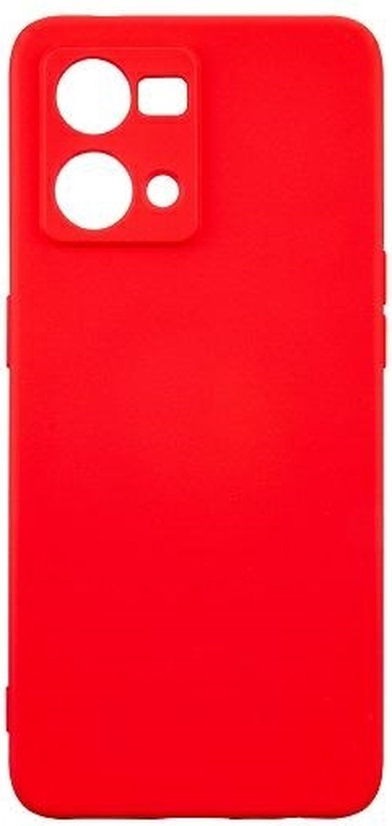 Beline Siliconen Hoesje Oppo Reno 7 4G rood/rood