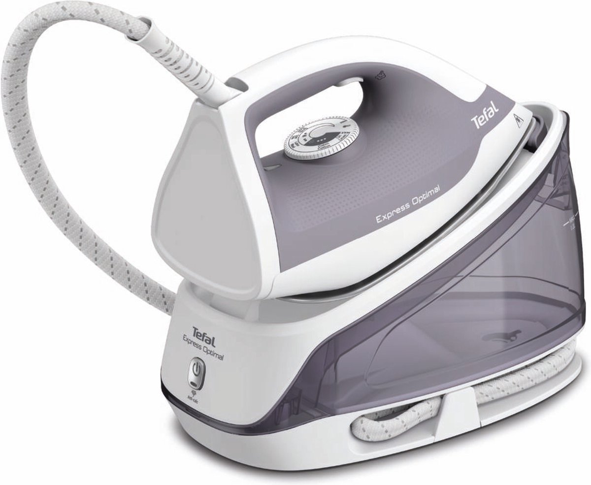 Tefal Express Optimal SV4111E0 - Stoomgenerator - Stoomstrijkijzer - 2200W - 1.2L - Keramische Zoolplaat - 5.3 bar - Grijs/Wit — afbeelding 5