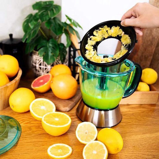 Cecotec 03351 citruspers/sapmaker Slowjuicer 40 W Zwart, Blauw, Roestvrijstaal van Cecotec — afbeelding 5