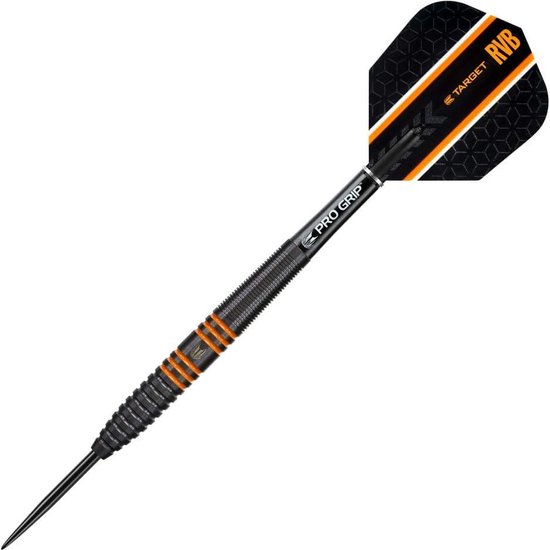 26G 80% wolfraam steeldarts set - Raymond van Barneveld Zwarte RVB 80 - dartpijlen van Merkloos — afbeelding 3