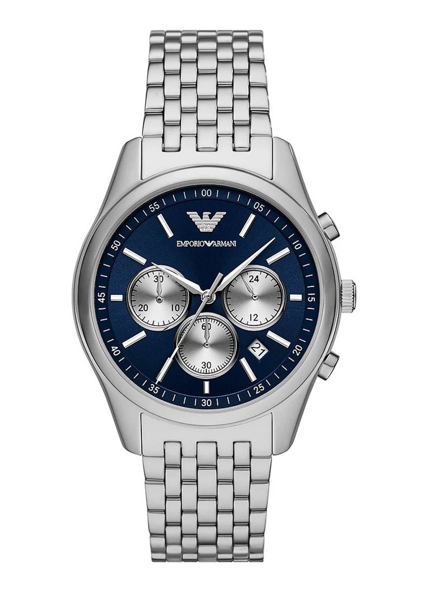 Emporio Armani Antonio AR11582 Horloge - Staal - Zilverkleurig - Ø 41 mm