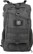 Bol.com 25 liter USB Rugzak met Molle - Zwarte Assault Bag 1-3 dagen aanbieding