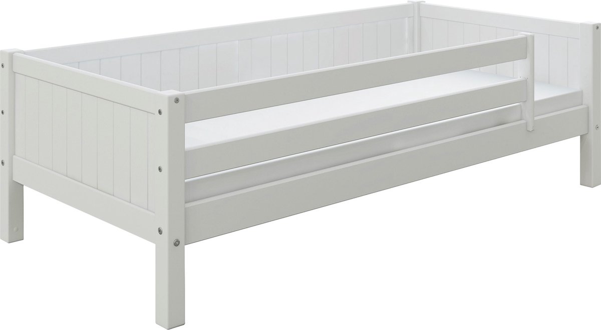 Flexworld Bedbank Puck met paneel en uitvalbeveiliging - 90 x 200 cm - wit