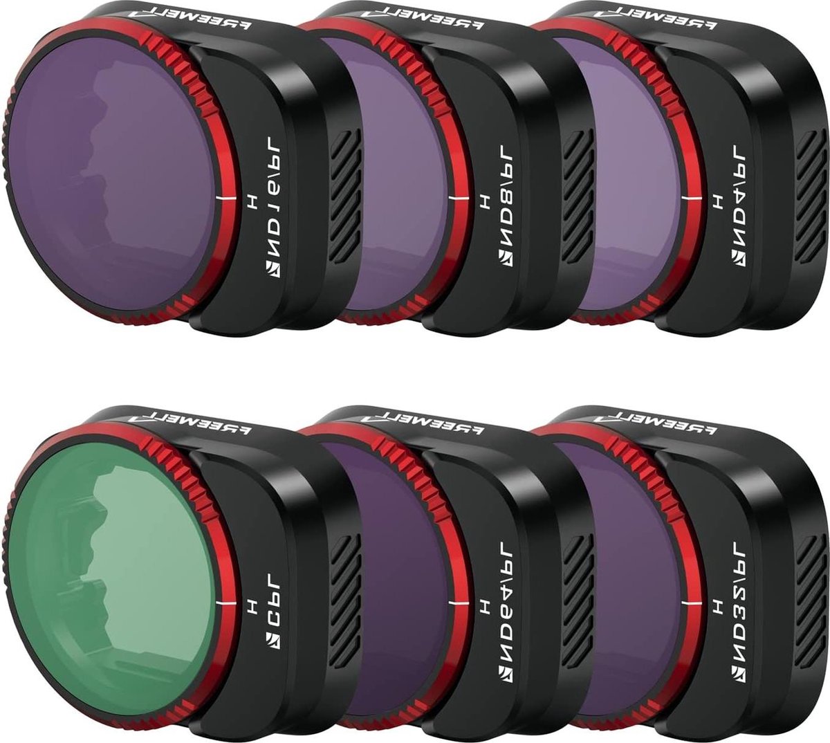 ND PL CPL-filters 6pack compatibel met Mini 3 Pro en Mini 3 - Bright Day