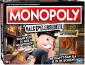 Monopoly Valsspelers Editie bordspel met Mr. Monopoly voor de gevangenis en bank.