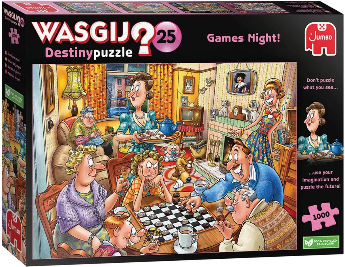 Wasgij Destiny Games Night Puzzel - 1000 stukjes - Puzzel