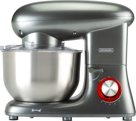Bourgini Kitchen Chef Plus 5.5L keukenmachine – grijs