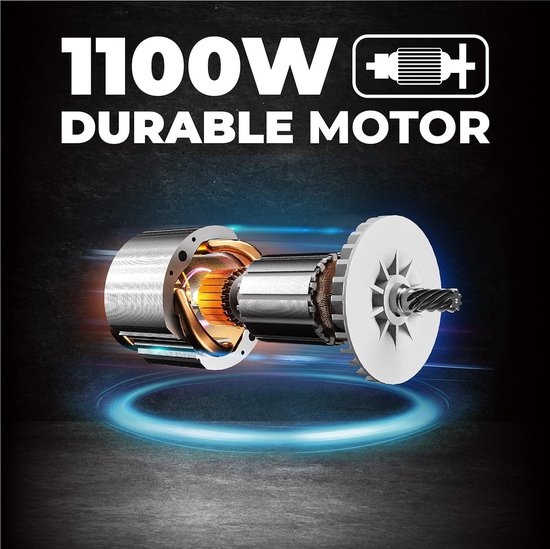 DongCheng Haakse slijper 1100 W, 125 mm, stationair toerental