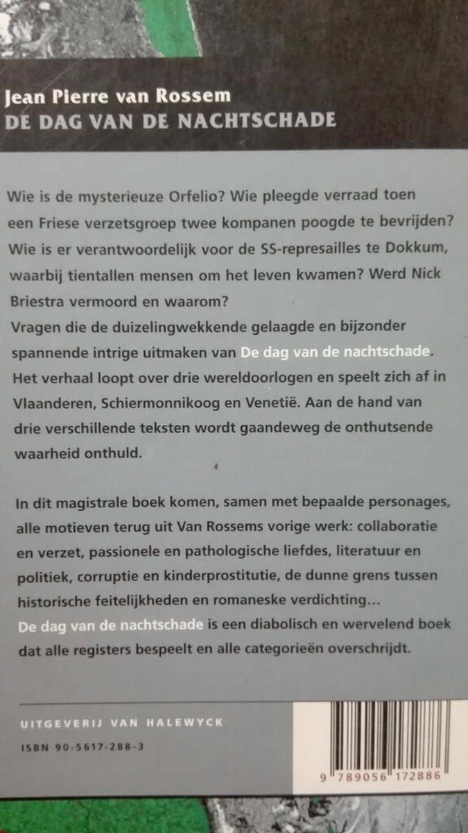 Dag Van De Nachtschade - back cover