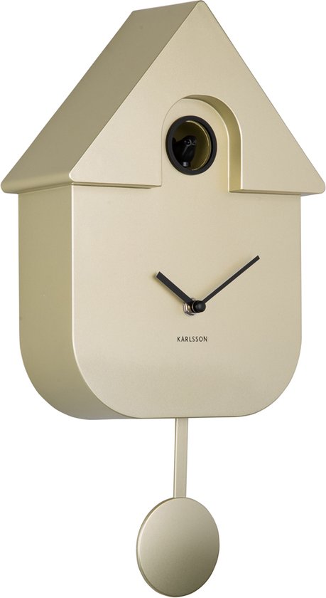 Karlsson - Horloge Murale Moderne Coucou Métallisé - Or métallisé