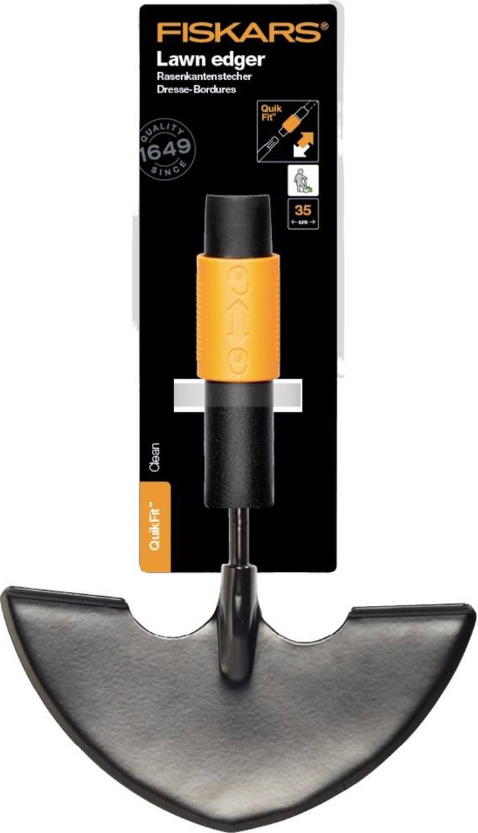 Fiskars Quikfit Graskantensnijder - Graskantensteker Opzetstuk - Gehard staal van Fiskars — afbeelding 2