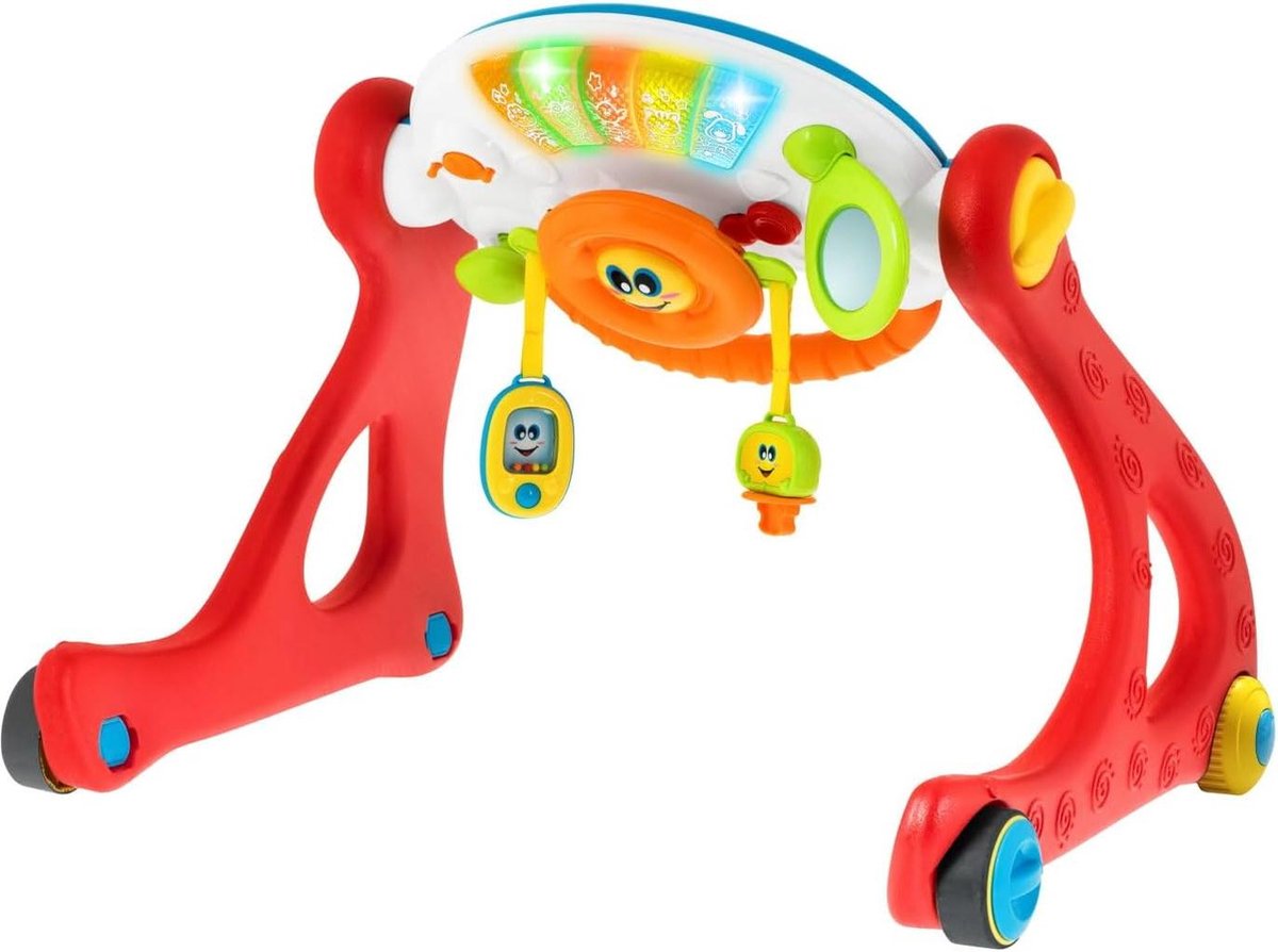 Grow and Walk 4 in 1 Babygym Activiteitencentrum Loopwagen Educatief Speelgoed Licht Geluid 3 tot 36 Maanden