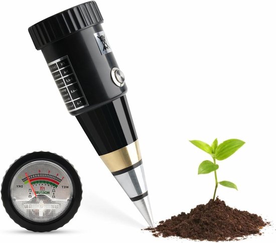 Foto: Bodem ph meter tester draagbare waterdichte vochtmeter hygrometer vochtsensor ph instrument voor wijngaarden boomgaarden vt 05 veldproductie