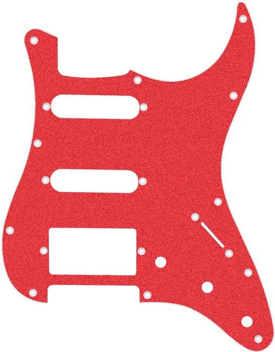 Boston ST3SSH-SR pickguard, Stallion, 3 ply, SSH, sparkling red
