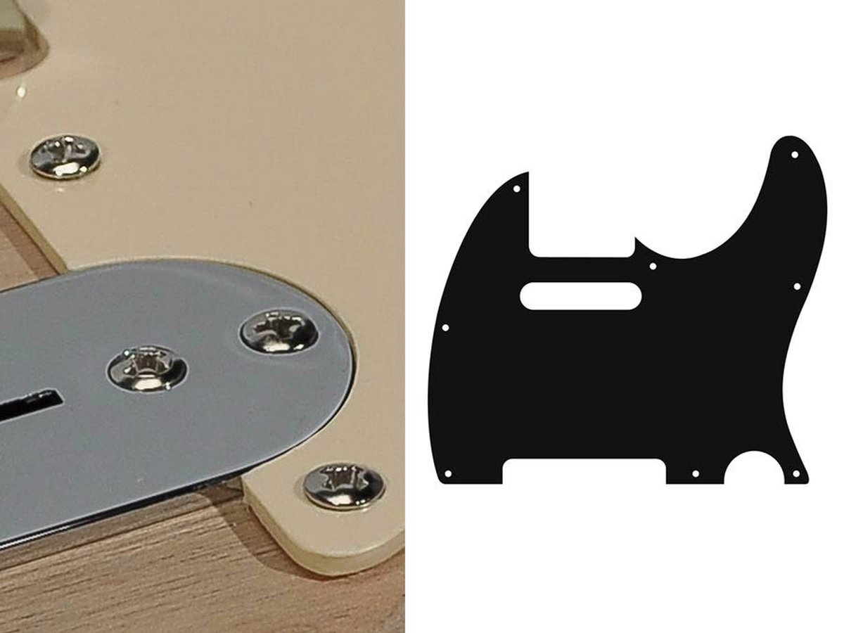 Boston TE-110-C pickguard, Teaser, standard, 1 ply, cream