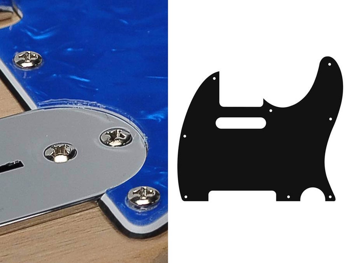Boston TE-310-PBU pickguard, Teaser, standard, 3 ply, pearl blue