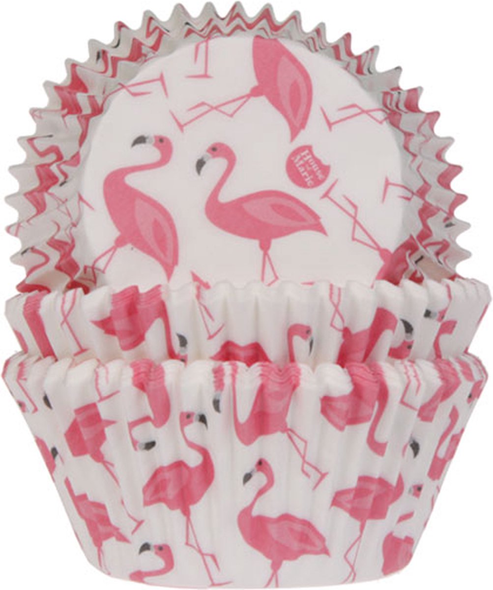 House of Marie Cupcake Vormpjes - Baking Cups - Flamingo - pk/50
