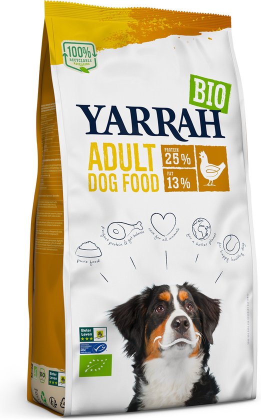 Yarrah Biologisch Adult Kip - Hondenvoer - 2 kg