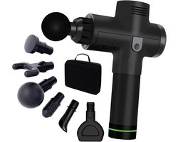 AirLux Massage Gun - Massage Apparaat - Massage Pistool - Professioneel en krachtig Massage Pistool - 30 Standen - Massage Pistool - Incl. 6 Opzetstukken en KofferAie