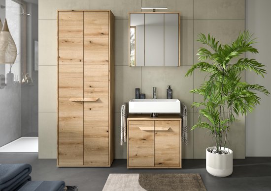 xonox.home - 4-delige badkamercombinatie Mone 150 x 185 x 30 cm in