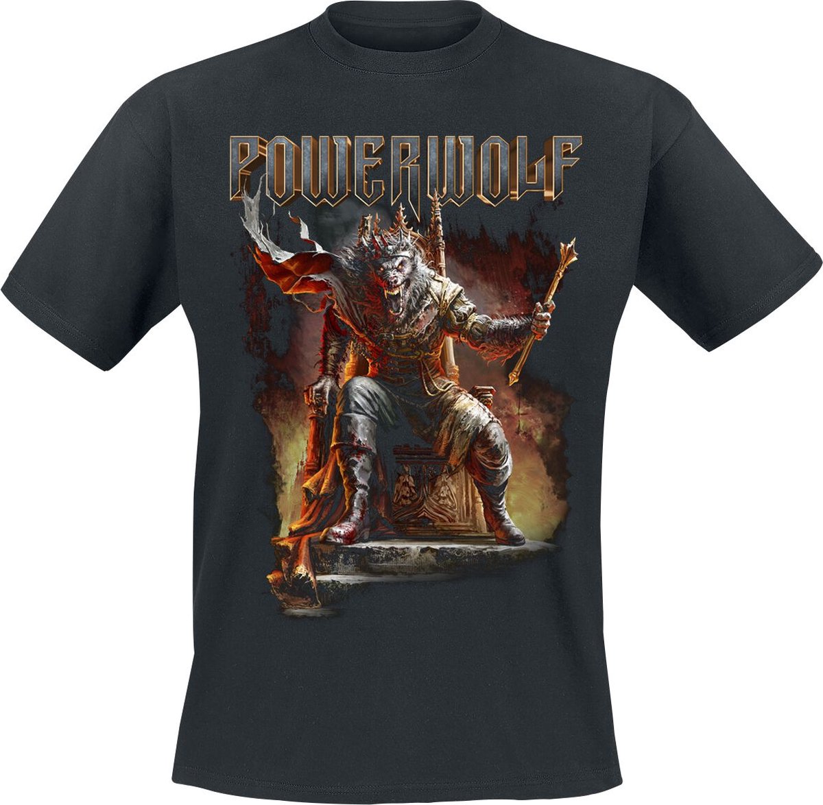 Powerwolf Wake Up The Wicked Heren T-shirt - zwart - L