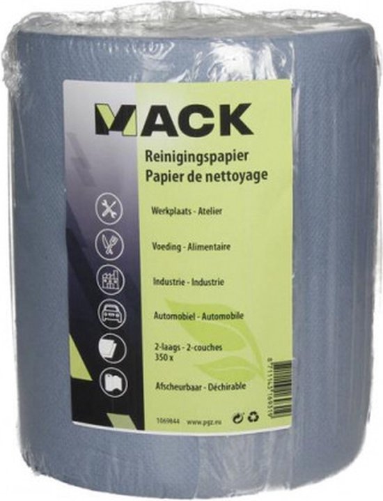 Rouleau de papier ménager Mack Blauw 350 feuilles
