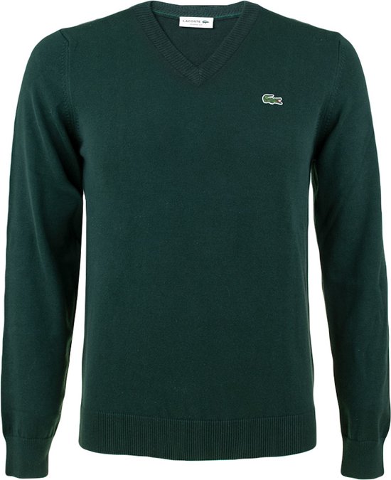Lacoste Pull col V patch logo vert - 3XL