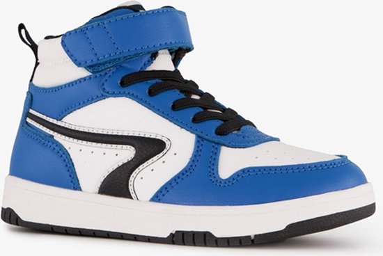 Foto: Blue box hoge jongens sneakers blauw wit maat 37 uitneembare zool