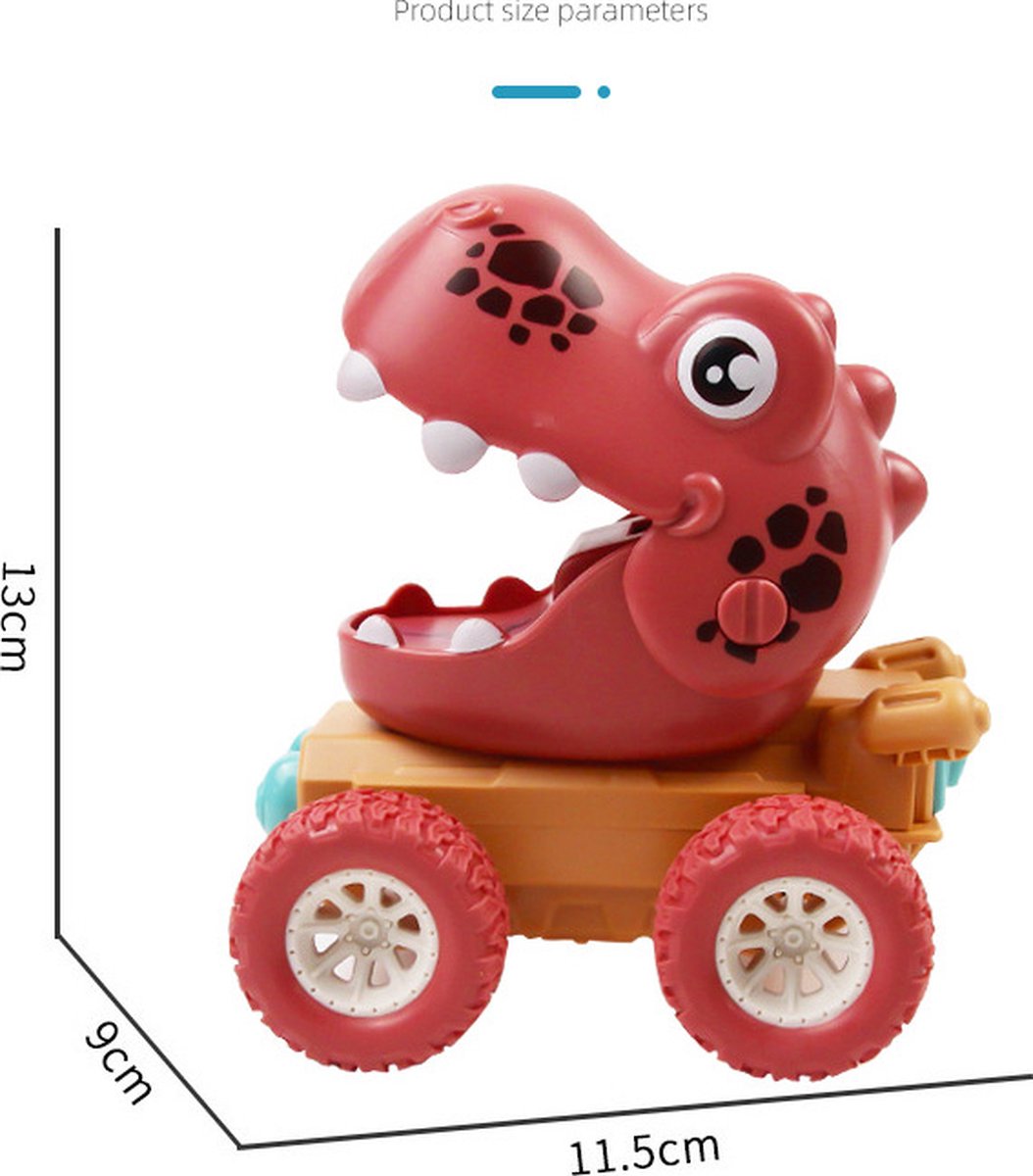 Dinosaurus speelgoed auto's - auto speelgoed - Dinosaurus speelgoed - 3 stuks - ONELIV — afbeelding 2