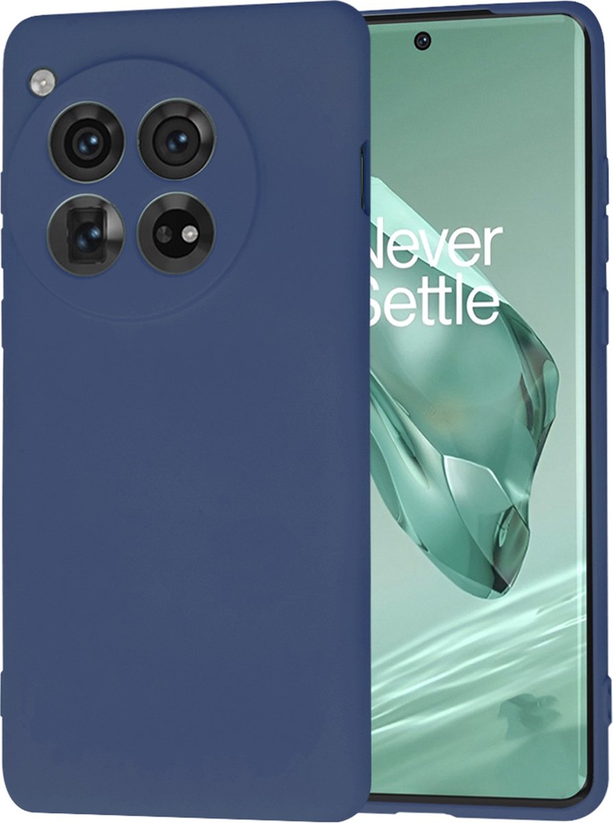 Techsuit Soft Flex Silicone Back Cover hoesje voor OnePlus 12 - Navy Blue