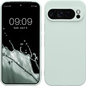 kwmobile coque de téléphone compatible avec Google Pixel 9 Pro - Coque pour smartphone - Découpe précise pour appareil photo - En menthe fraîche