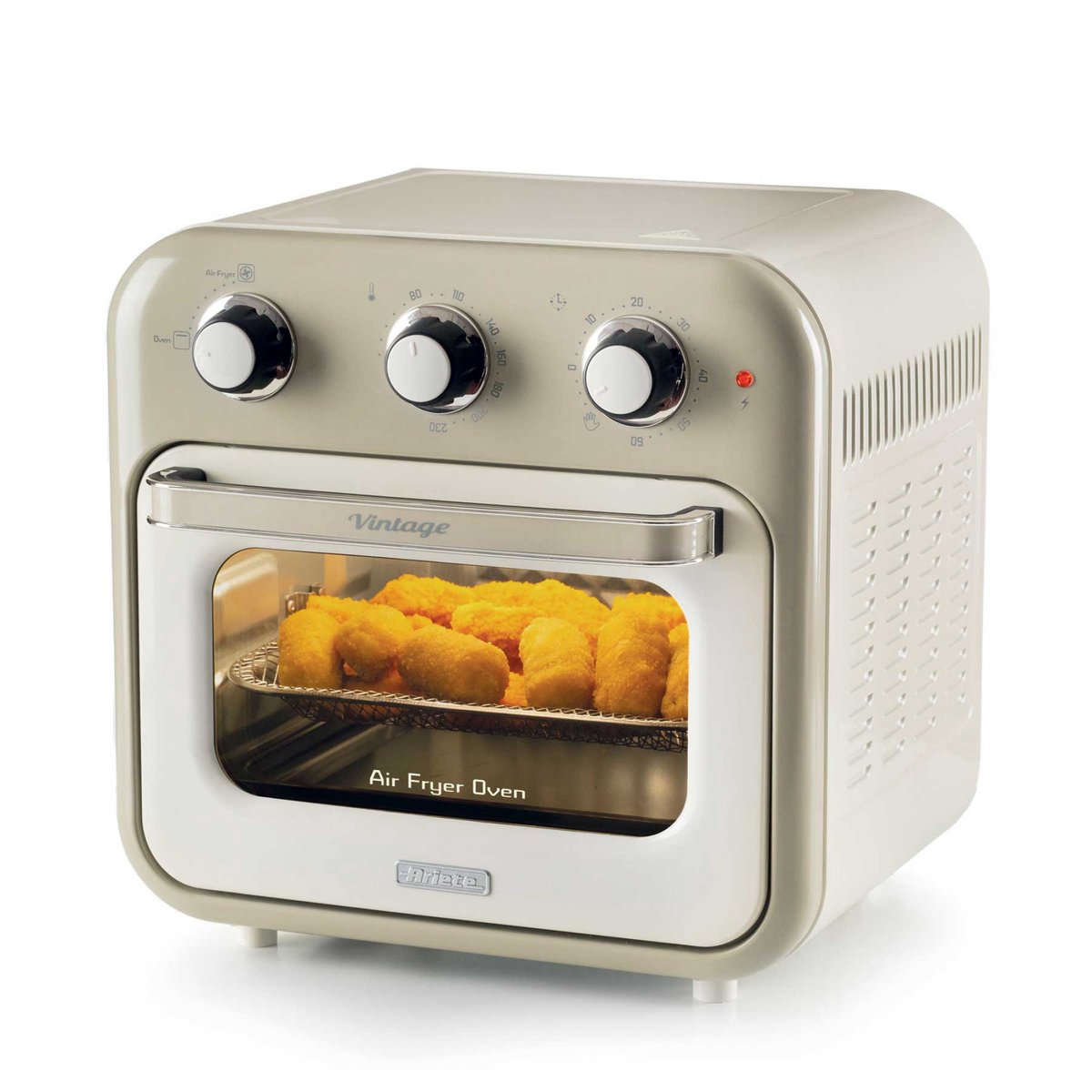 Ariete 4632/03 Vintage Airfryer & Oven - 16 liter - 1400 Watt - timer - draaispit - roterende mand - beige — afbeelding 7