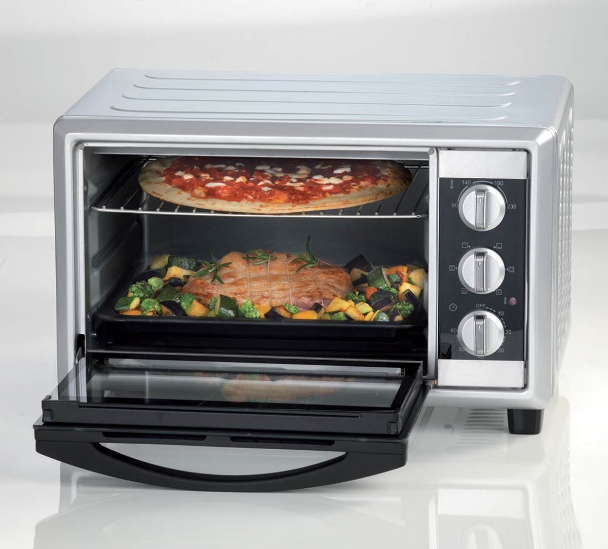 Ariete 0985/00 Bon Cuisine 300 - Vrijstaande Heteluchtoven - 30 liter inhoud - instelbaar tot 230°C - 60 min timer – foto 5