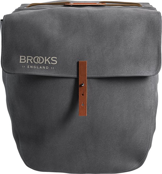 Brooks fietstas dubbel Brick Lane grijs bruin - TBB001GH van Brooks — afbeelding 2